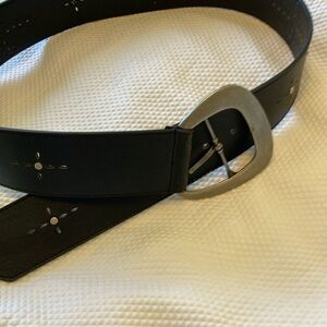Black Belt w/studded cross designs